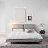 Livetastic OBLAZINJENA POSTELJA 181 cm x 201 cm , les, kovina, tekstil siva | Shoptok.si