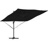 Roma Suncobran Crna 286 x 284 x 265 cm Aluminij i poliester | shoptok.hr