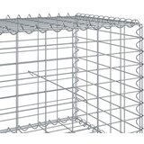 vidaXL Gabionska košara s poklopcem 800x100x50 cm pocinčano željezo | shoptok.hr