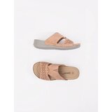 Shelvt Flip-flops on a low wedge powder pink | shoptok.hr