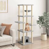  Penjalica za mačke sa stupovima za grebanje svjetlosiva 154 cm | shoptok.hr