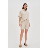 Marisse Beige Cotton And Linen Shirt | ePonuda.com