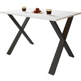 MID.YOU Pisalna Miza Lona, Bela, Črna, 160x80cm | Shoptok.si