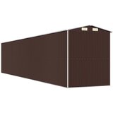  Vrtno spremište tamnosmeđe 192x1021x223 cm pocinčani čelik | shoptok.hr