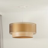  Duolla - Visilica na sajli WOOD BOHO 1xE27/15W/230V prečnik 45 cm bakrena/bež | Eponuda.com