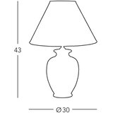  Kolarz 731.70W.150 - Stona lampa NONNA 1xE27/100W/230V jelenja bela/zlatna | Eponuda.com