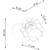  Stenska svetilka BELUCI 1 bela, (21347434) | Shoptok.si