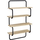  Polica sa 4 nivoa Hrast sonoma 40 x 24,5 x 104 cm | shoptok.hr