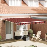 vidaXL ročna retraktibilna tenda Antracit 350x250 cm | Shoptok.si