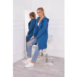 Kesi Insulated cape with hood in denim color | Shoptok.si