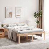 The Living Store Postelja za starejše 140x200 cm trdna borovina - Postelja Za Starostnike, (21485044) | Shoptok.si
