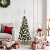 vidaXL Umestno božično drevo med 150 LED Zelena 50 x 50 x 120 cm | Shoptok.si