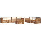  Set vanjskih sofa 8 kom. Prirodna Čvrsto drvo akacije | shoptok.hr