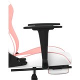  Masažna igraća stolica s osloncem bijelo-ružičasta umjetna koža | shoptok.hr