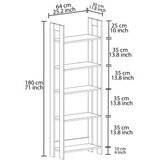 Hanah home polica za knjige country oak | ePonuda.com