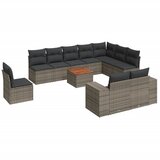  11-dijelni set vrtnih sofa od poliratana s jastucima sivi | shoptok.hr