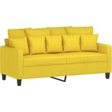  2-dijelni set sofa s jastucima svjetložuti od tkanine | shoptok.hr