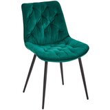 Livetastic STOL, les, kovina, tekstil zelena, črna Cene