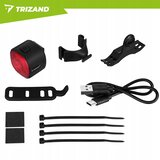  17 led zadnja baterija. svjetlo za bicikl crveno usb 6 modova ip66 | shoptok.hr
