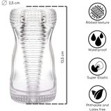  Desirel Vertigo - masturbator z rebrasto notranjo površino (prozoren) | Shoptok.si