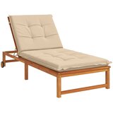  Jastučić za ležaljku GEMERT 100% poliester Krem 190 x 90 x 9 cm | shoptok.hr