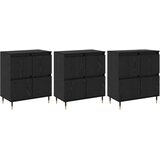 Ormarić za pohranu 3 pcs Crni hrast 60 x 35 x 70 cm | shoptok.hr