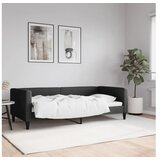 vidaXL Raztegljiva postelja črna 90x190 cm blago Cene