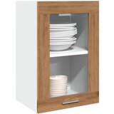 vidaXL Steklena viseča omarica artisan hrast 40x31x60 cm inežnir. les | Shoptok.si