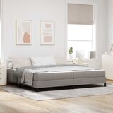  s opruga kutije Sivo-smeđa 200 x 200 cm tkanina | shoptok.hr
