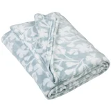 Catherine Lansfield Modra odeja iz flisa 200x240 cm Brooke Floral –