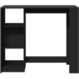 Barski stol s policom crni 124x46x103,5 cm konstruirano drvo | Eponuda.ba