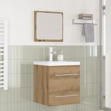 vidaXL Set namještaja za kupaonicu 2 pcs Crni hrast 41 x 38.5 x 48 cm Cijene