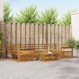  Set vanjskih sofa 7 kom. Prirodna Čvrsto drvo akacije | shoptok.hr