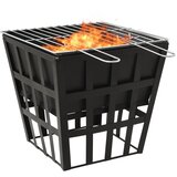  Ognjišče in žar 2 v 1 34x34x48 cm jeklo, (20759277) | Shoptok.si