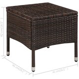  3-dijelni bistro set od poliratana smeđi | shoptok.hr