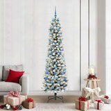 vidaXL Umjetno božićno drvce s stalakom Zelena i bijela 210 cm | shoptok.hr