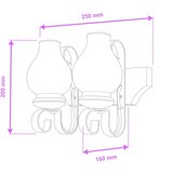  Brilagi - Zidno svetlo QUEEN 2xE14/40W/230V buk/krem | Eponuda.com