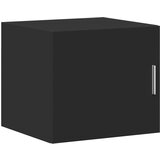 Maison Chic Stenska omarica - Zidna omarica črna 45x42,5x40 cm inženirski les iu930, (22063680) | Shoptok.si
