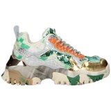 Exé Shoes Modne superge EXÉ Sneakers 22E10-3 - Golden Green Večbarvna Cene