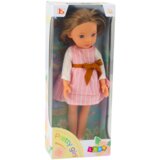 Lutka za igru u ružičastoj prugastoj haljini - 32 cm | shoptok.hr