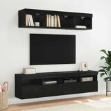 TV zidni ormari Zidne 2 pcs Crni hrast 80 x 30 x 40 cm | shoptok.hr