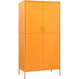 Furnova Garderobna omara gorčično rumena 90x50x180 cm jeklo, (21930266) | Shoptok.si