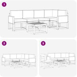  Set vanjskih sofa 6 kom. Prirodna | shoptok.hr