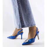 Gemre Blue Moïse stilettos with zircons | ePonuda.com