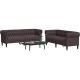  2-dijelni set sofa tamnosmeđi od tkanine | shoptok.hr