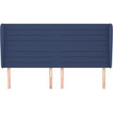  Uzglavlje s ušima plavo 183x23x118/128 cm od tkanine | shoptok.hr