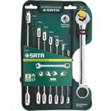 Sata Flat-Ohn Keys 8 psov. Z dvojnim ratchetom, (21120677) Cene