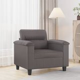 vidaXL Fotelja siva 60 cm od umjetne kože Cijene