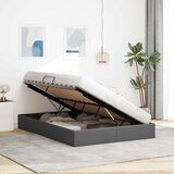  Krevet s od storage s pohranom Tamno siva 135 x 190 cm tkanina | shoptok.hr