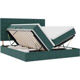  Postelja s shranjevanjem Temno zelena 180 x 200 cm Žamet, (5000100014) | Shoptok.si